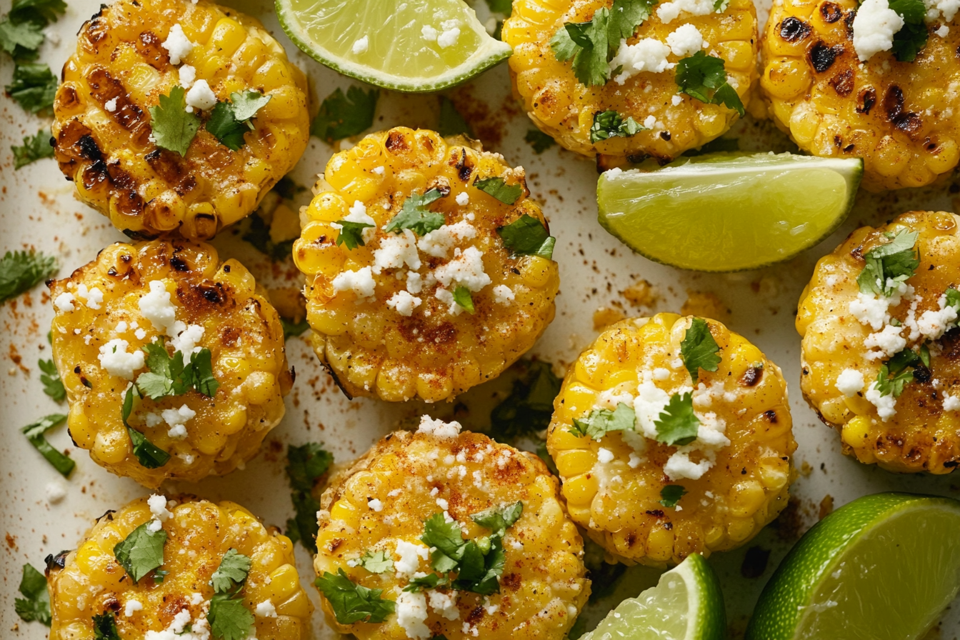 Chili Lime Grilled Corn Bites
