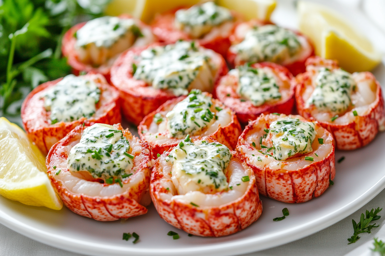 Chilled Lobster Medallions with Herb Butter