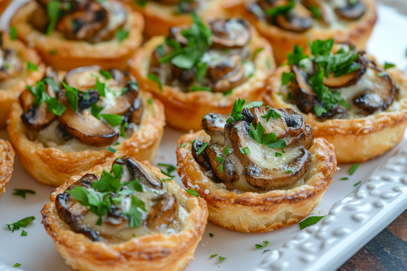 Gruyère and Mushroom Tartlets