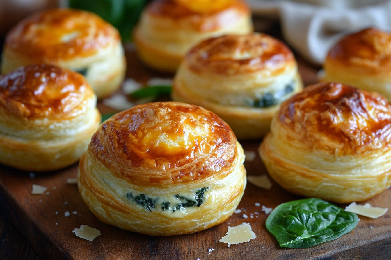 Smoked Gouda and Spinach Puffs