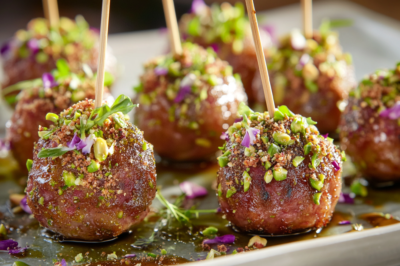 Spiced Foie Gras Lollipops