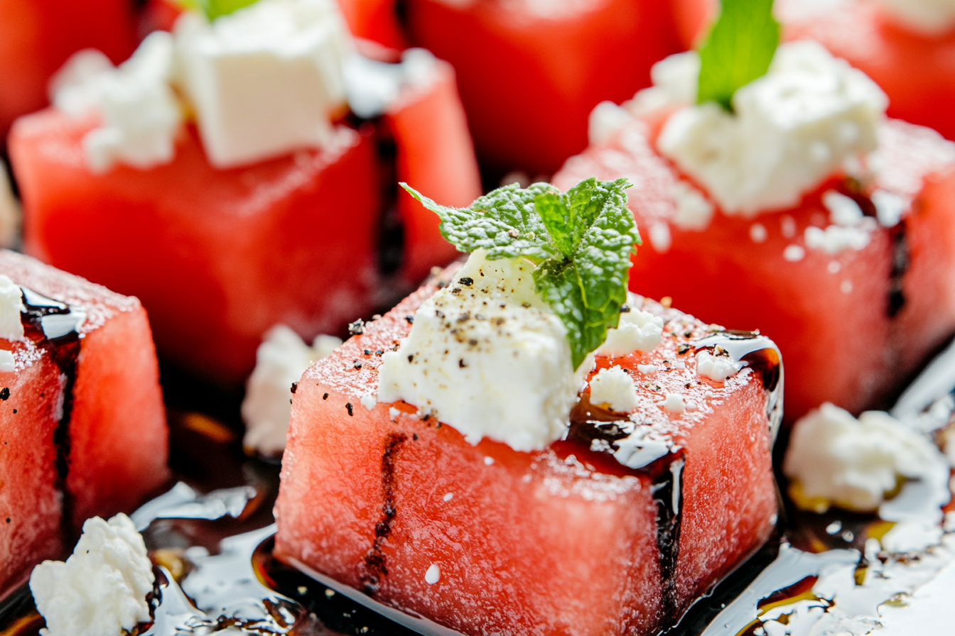 Watermelon and Feta Bites with Mint: A Refreshing Summer Appetizer