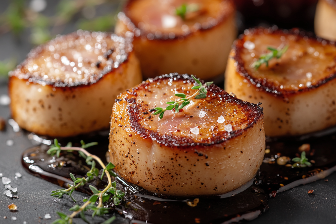 Seared Foie Gras with Smoked Salt