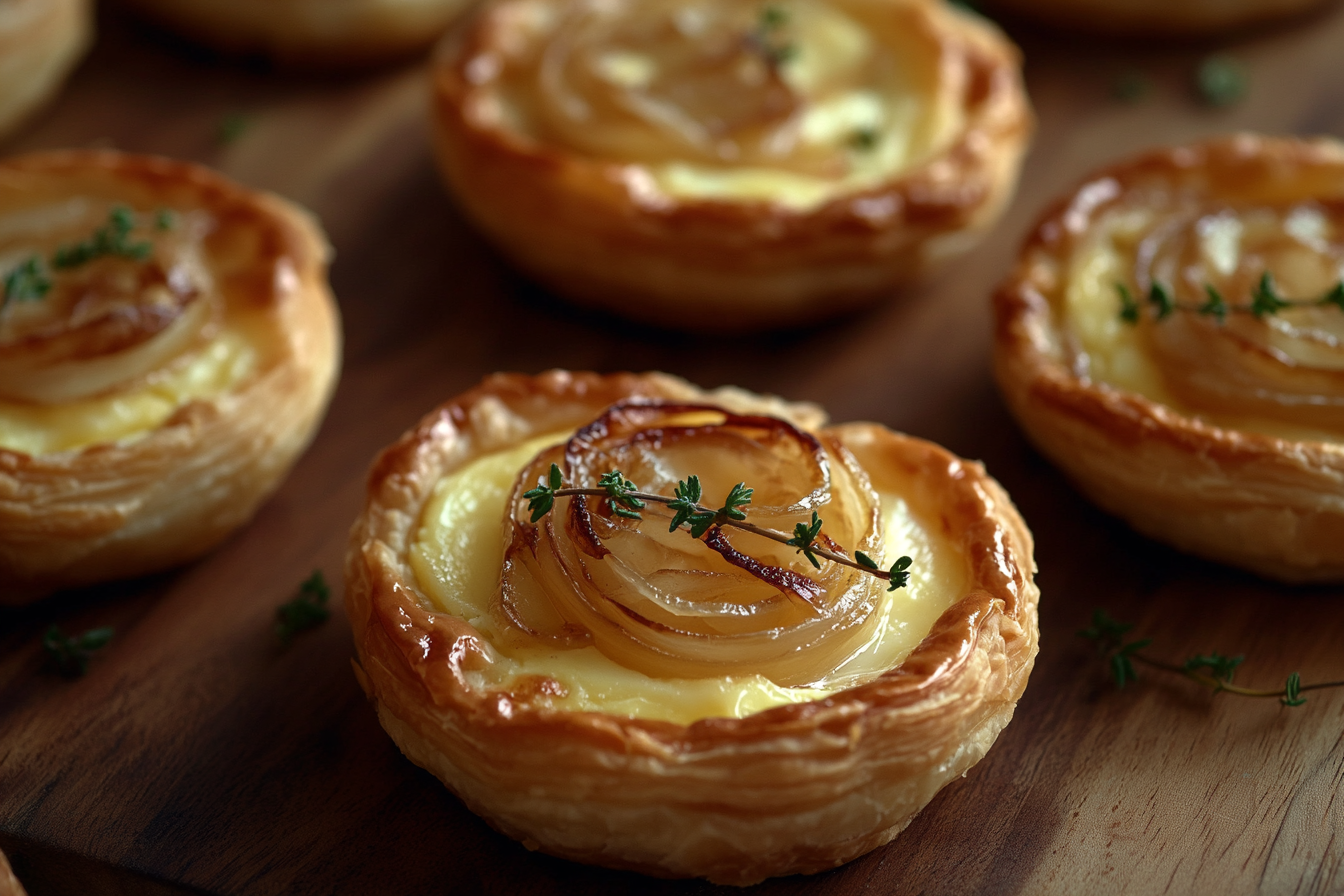 Egg Tartlets with Gruyère and Caramelized Onion