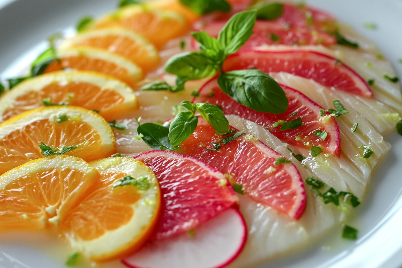 Red Snapper Crudo with Citrus and Radish