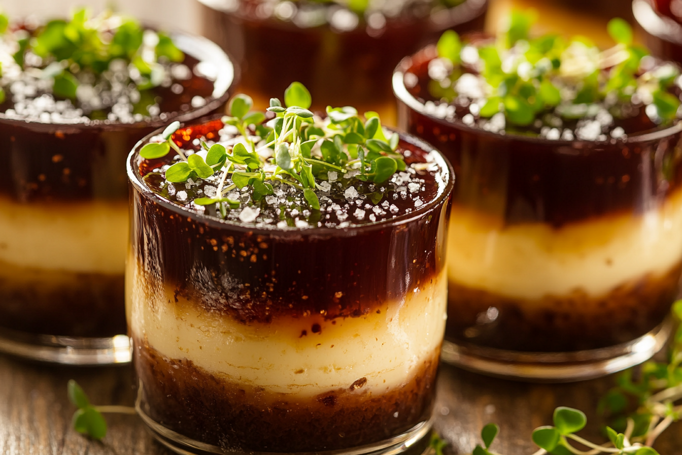 Foie Gras Custard with Port Wine Jelly