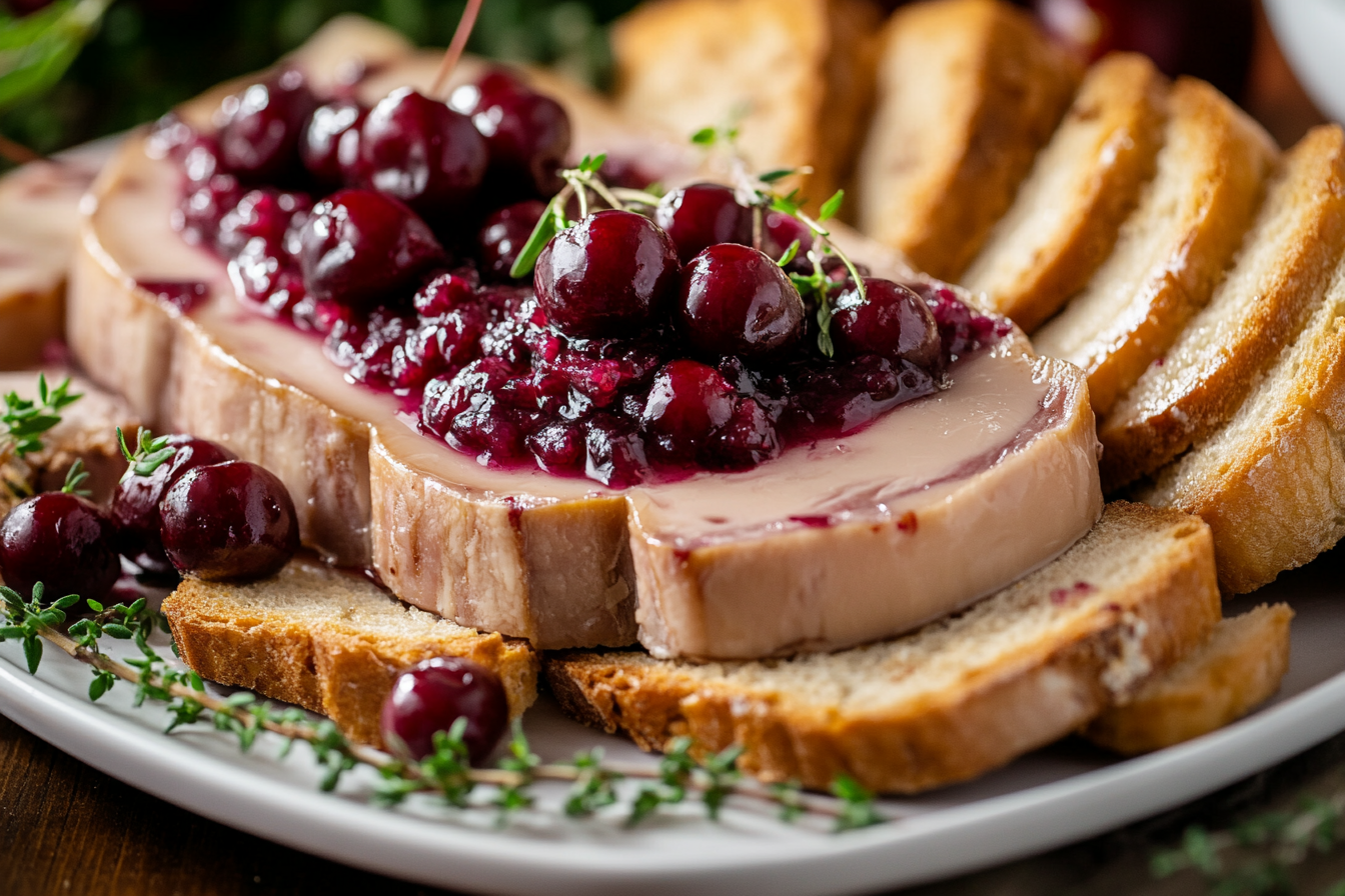 Foie Gras Terrine with Cherry Compote