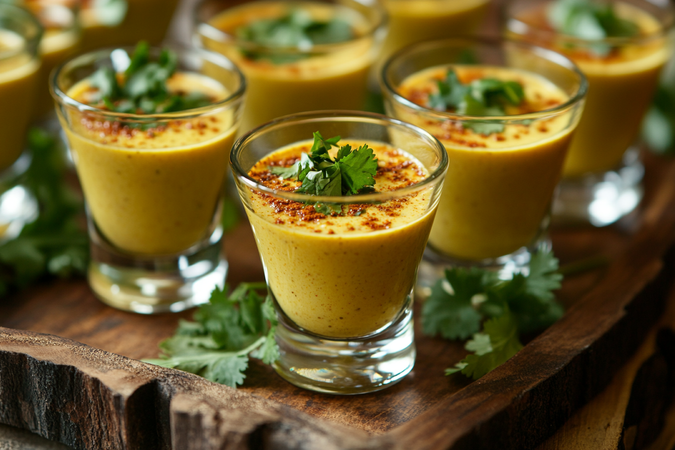 Spiced Lentil Soup Shooter with Cumin