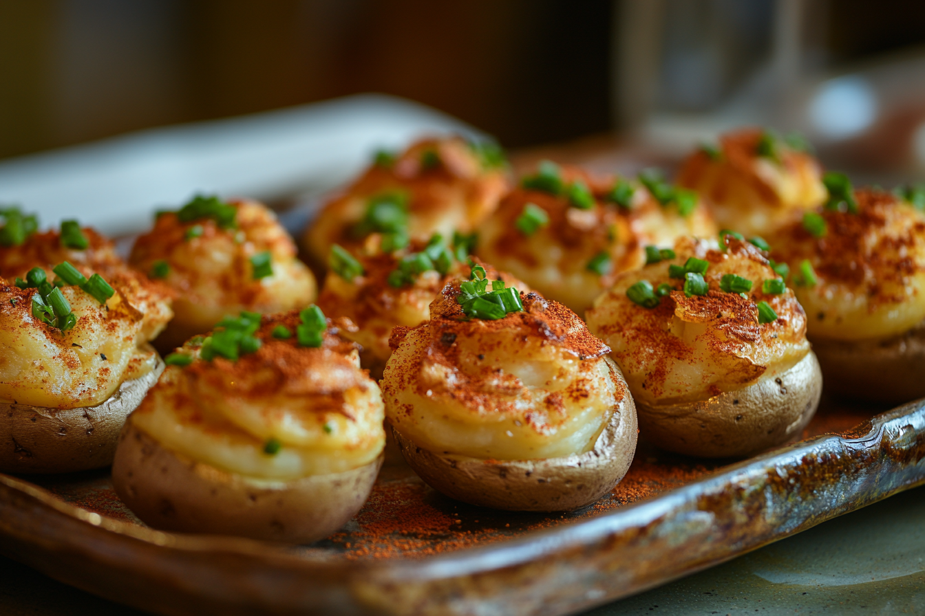 Truffle-Infused Deviled Potatoes with Smoked Paprika